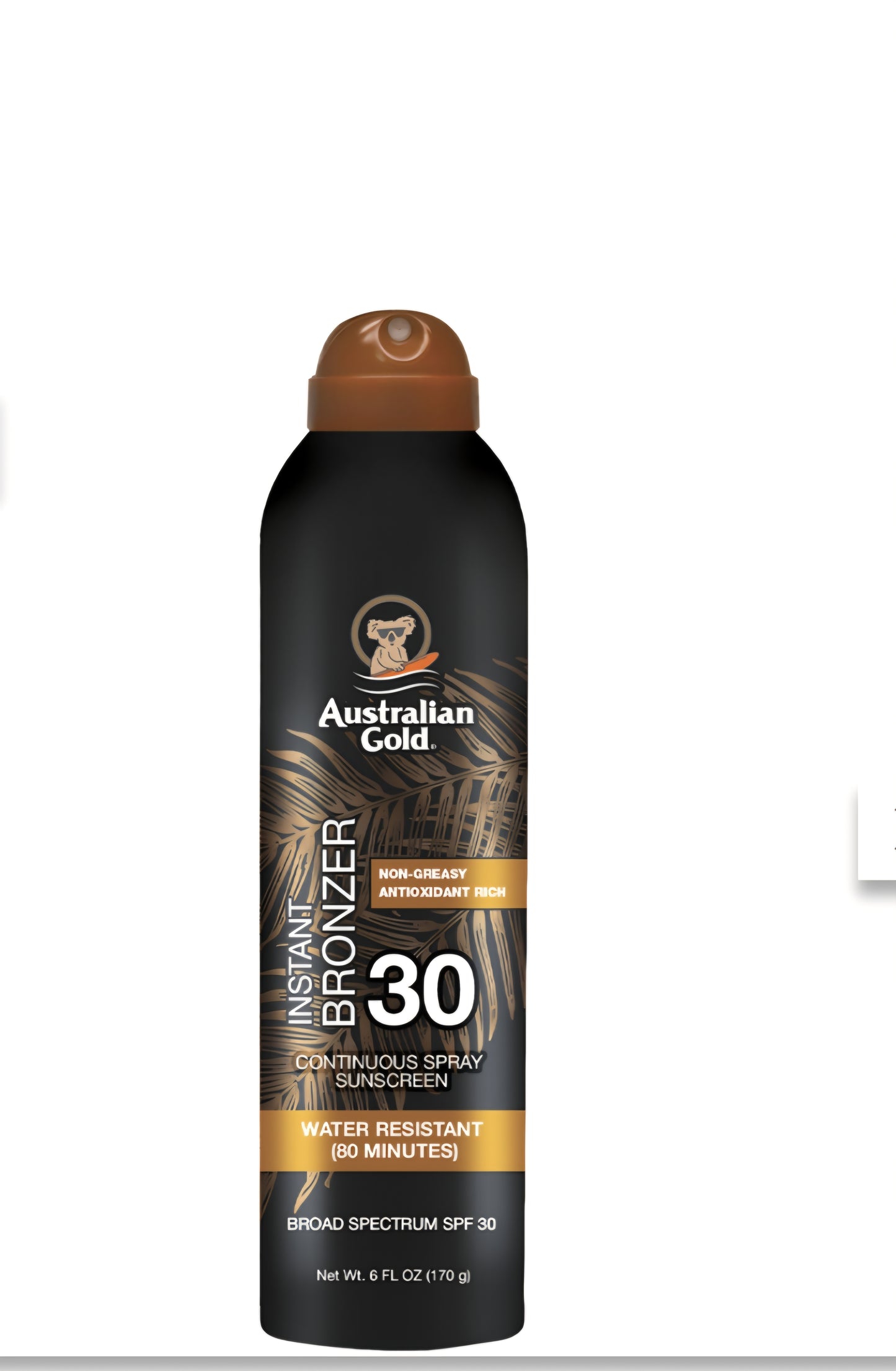 Australian Gold- Spray Solare SPF 30 con Bronzer